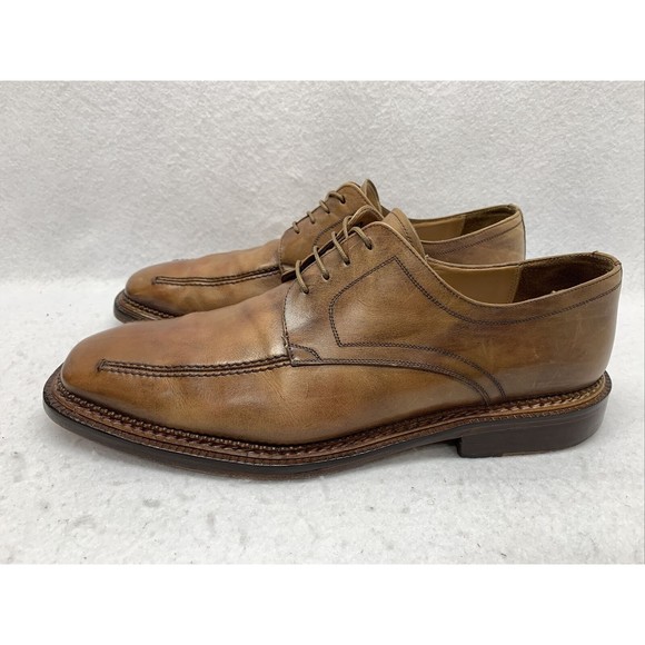 Mezlan MALTA Men’s Leather Square Toe Derby Lace Up Shoes 53911 Tan Brown 10.5M main image 16